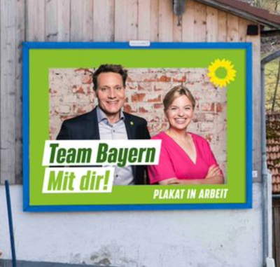 Plakat spenden für die Lantagswahl 2023
