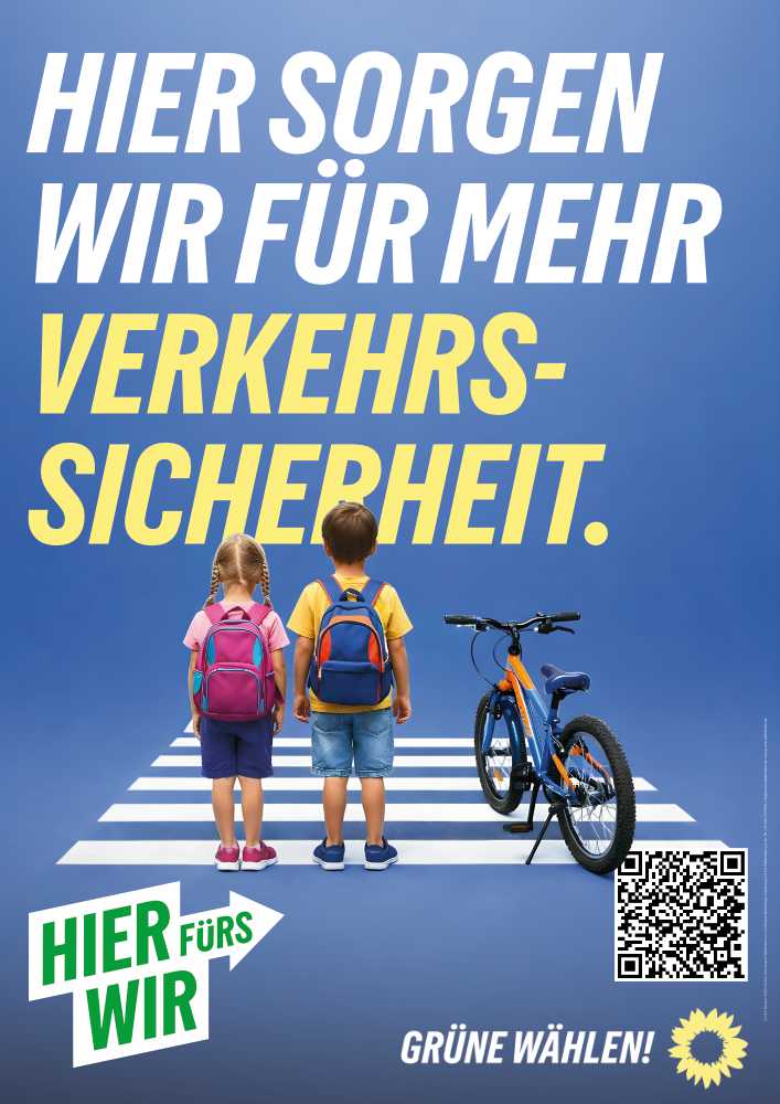 Wahlplakat Verkehrssicherheit