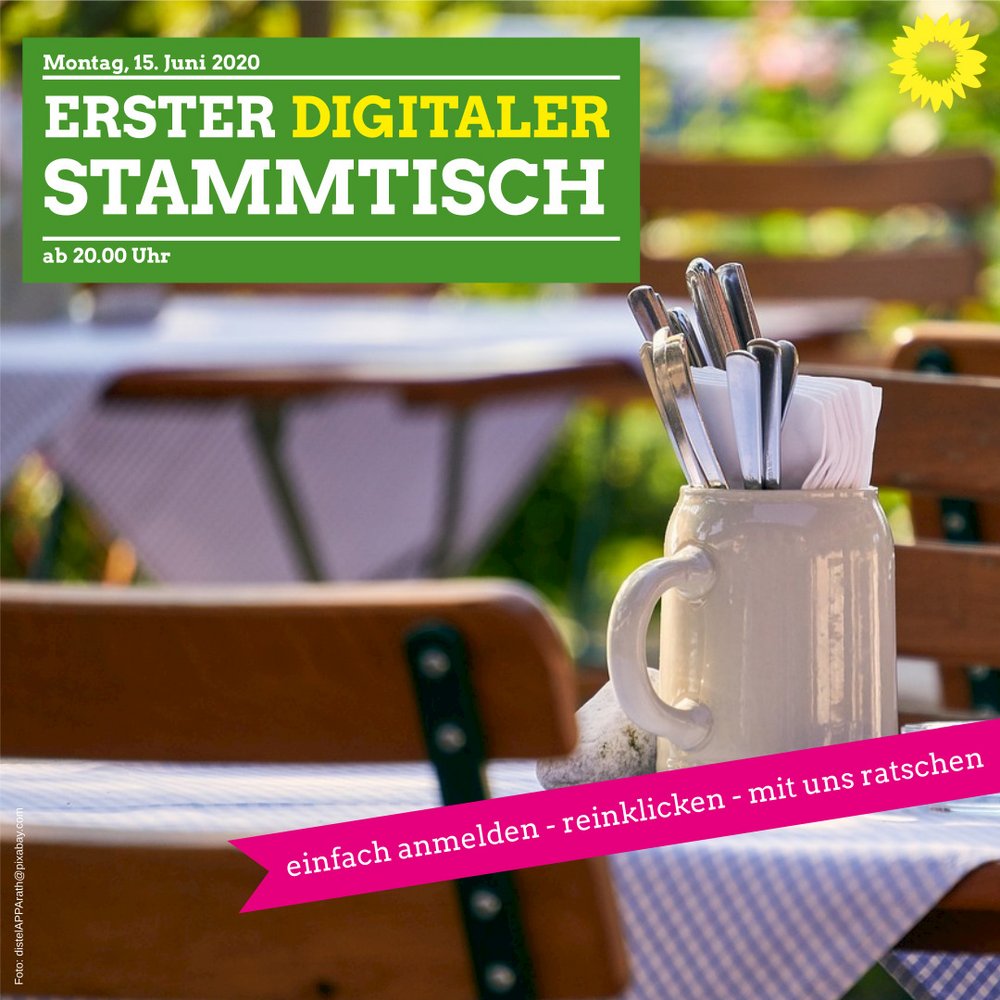 Erster digitaler Stammtisch der Grünen Reichertshausen. Erster digitaler Stammtisch der Grünen Reichertshausen.
