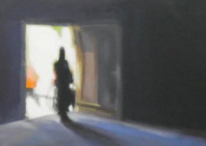 Robert Rist: „arrival 2“ Acryl auf Leinwand